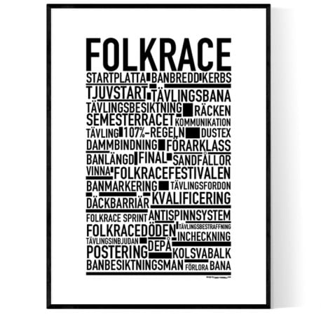 Folkrace Poster