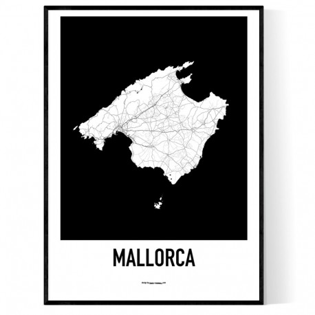 Mallorca Karta 2 Poster