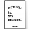 Fotboll Livet Poster