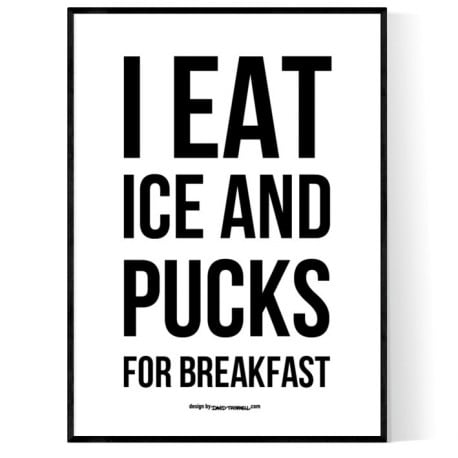 Ice And Pucks Poster