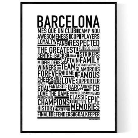 Team Barcelona Poster