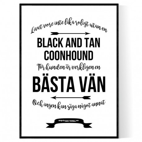 Livet Med Black and Tan Coonhound