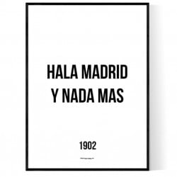 Hala Madrid Y Nada Mas Poster