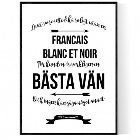 Livet Med Francais Blanc Et Noir