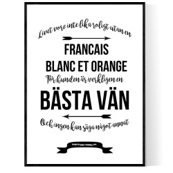 Livet Med Francais Blanc Et Orange