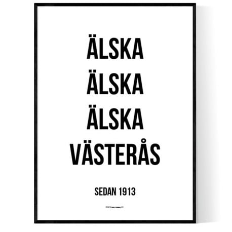 Älska Västerås Poster