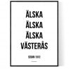 Älska Västerås Poster