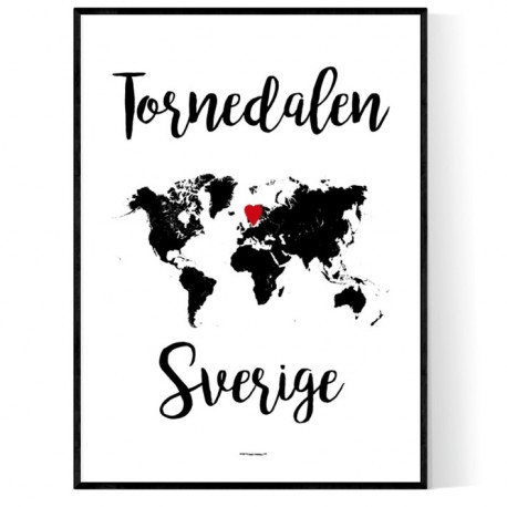 Tornedalen Sverige Poster