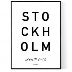 Stockholm Optik Poster