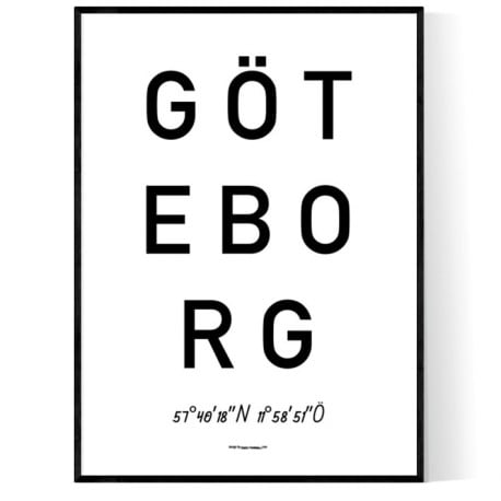 Göteborg Optik Poster