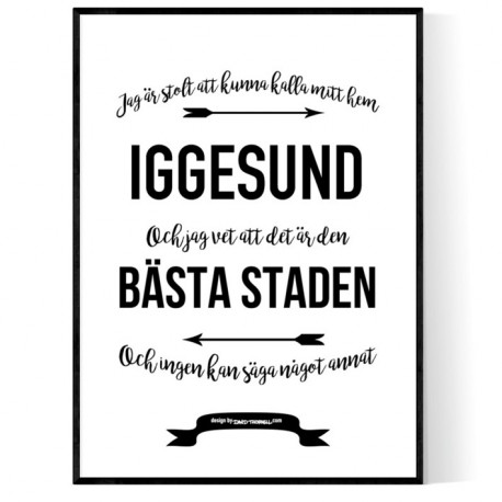 Mitt Hem Iggesund Poster