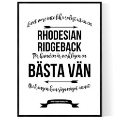 Livet Med Rhodesian Ridgeback