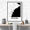 Costa Blanca Karta Poster