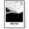 Santa Pola Karta Poster