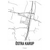 Östra Karup Karta