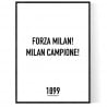 Forza Milan Poster