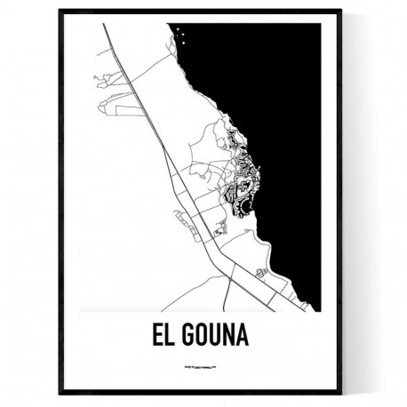 El Gouna Karta Poster