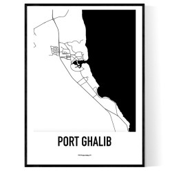 Port Ghalib Karta Poster
