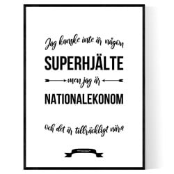 Nationalekonom Hjälte Poster