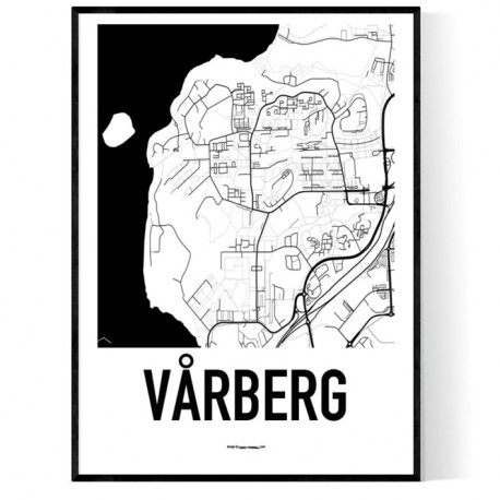 Vårberg Karta Poster