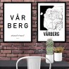 Vårberg Karta Poster