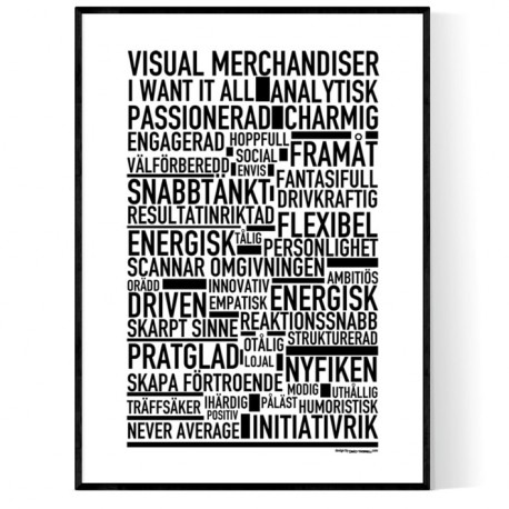 Visual Merchandiser Poster
