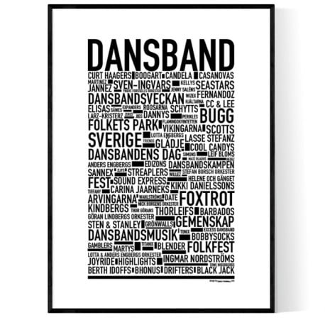 Dansband Poster