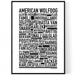 American Wolfdog Poster