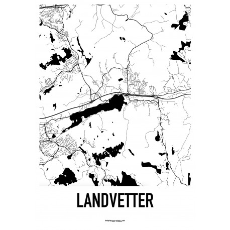 Landvetter Karta Poster. Hitta dina posters online hos Wallstars
