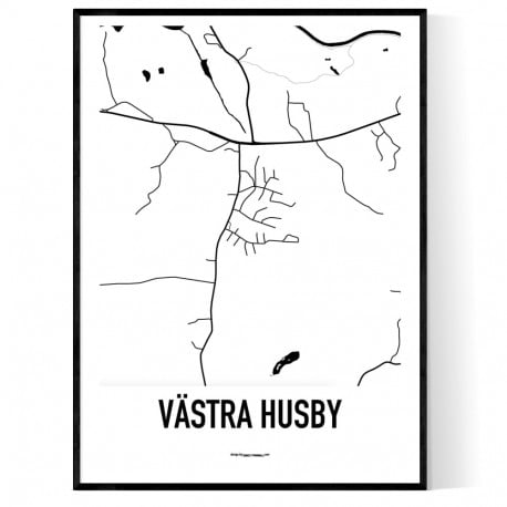 Västra Husby Karta