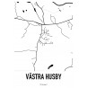 Västra Husby Karta
