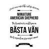 Livet Med Miniature American Shepherd Poster