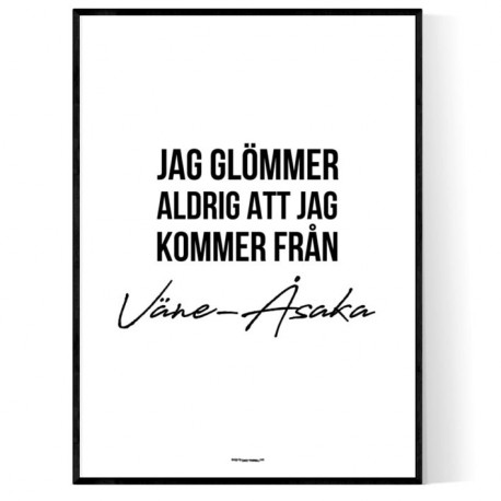 Från Väne-Åsaka Poster