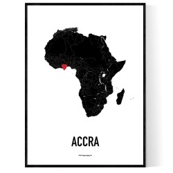 Accra Heart Poster