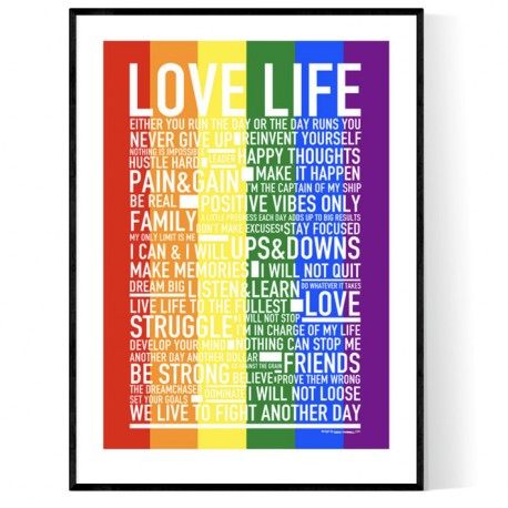 Love Pride Life Poster
