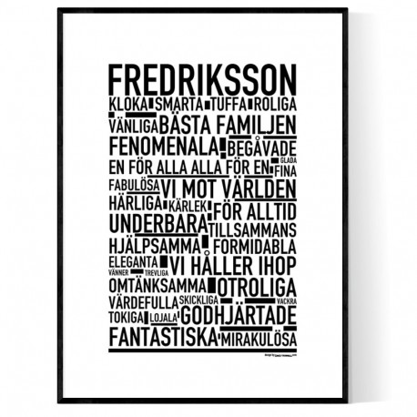 Fredriksson Poster