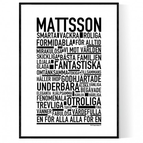 Mattsson Poster