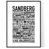 Sandberg Poster