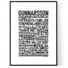 Gunnarsson Poster