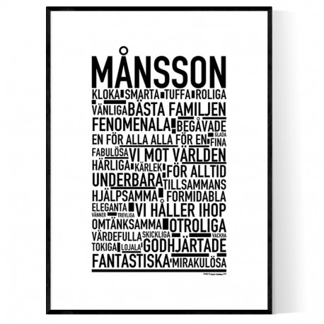 Månsson Poster
