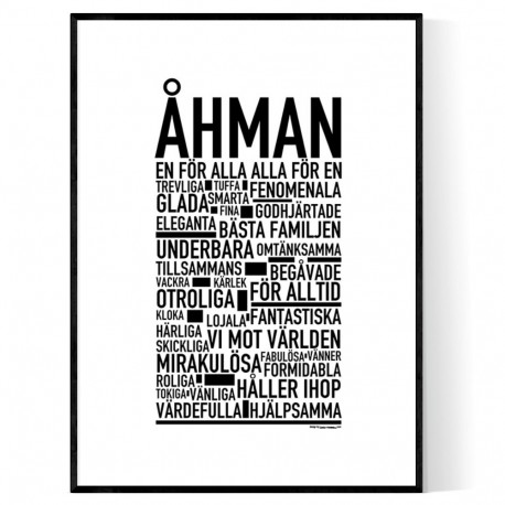 Åhman Poster