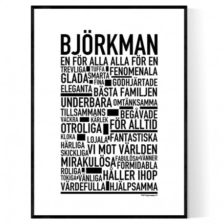 Björkman Poster
