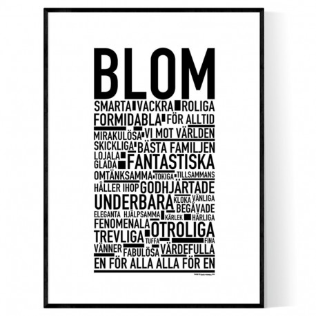 Blom Poster