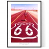 Route 66 Girl Poster
