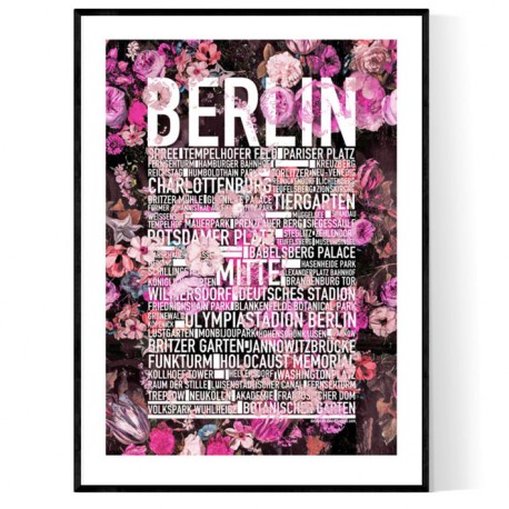 Berlin Flower Poster