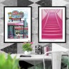 Pink Stairs Poster
