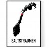 Saltstraumen Heart Poster
