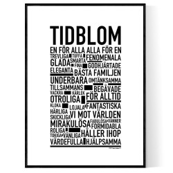 Tidblom Poster