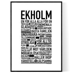 Ekholm Poster