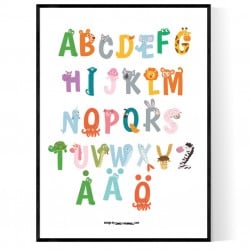 Alfabetet Barn Poster